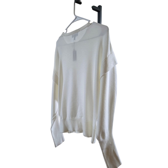 Express Cream Crew Neck Sweater - Picture 14 of 15